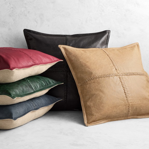 Dennis Leather Pillow Cover
