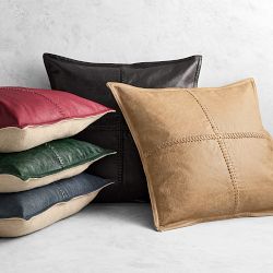 Dennis Leather Pillow Cover