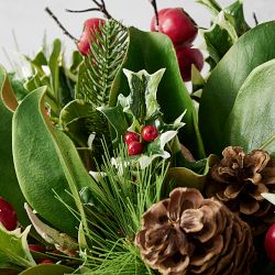  'Twas the Night Before Christmas Faux Floral Arrangement in Ceramic Vase