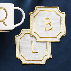 Gold Monogram Mug