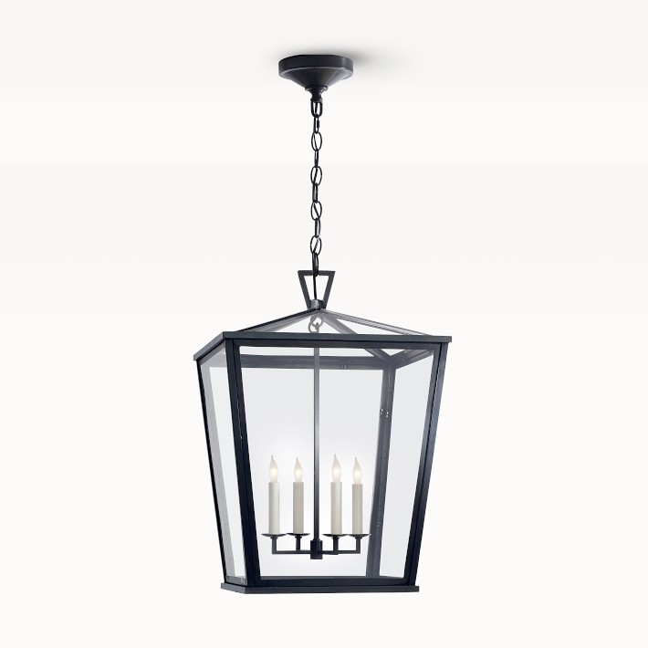 Darlana Bronze Hanging Hanging Lantern Light | Williams Sonoma