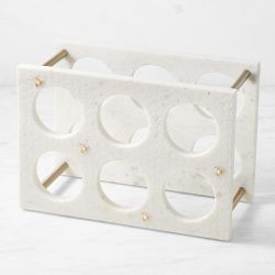 Honeycomb Marble Wine Rack