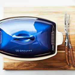 Le Creuset Heritage Stoneware Deep Covered Baker, 4 1/2-Qt.