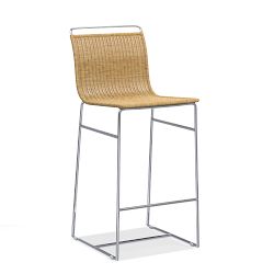 Metal and Rattan Counter &amp; Bar Stool