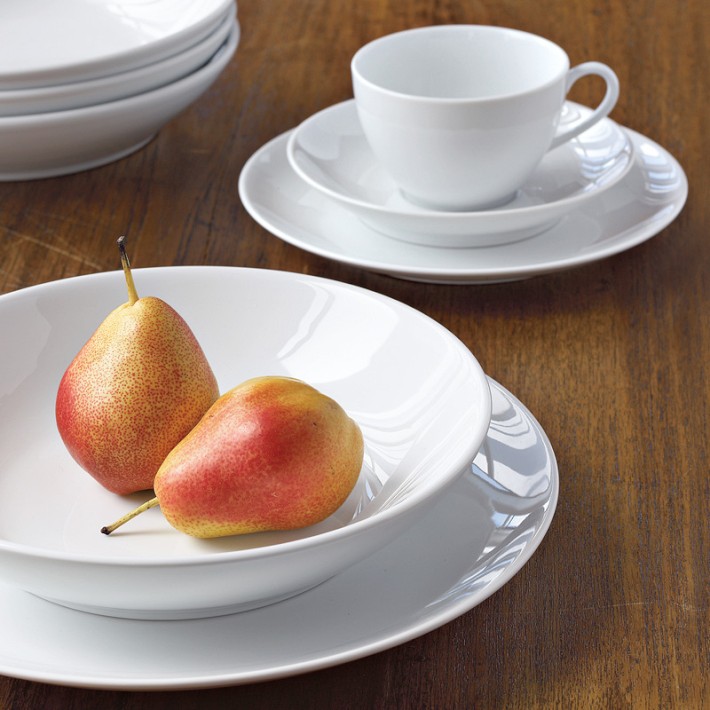Pillivuyt Coupe Porcelain Dinnerware Sets - White | Williams Sonoma