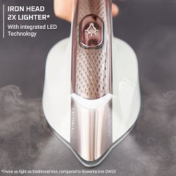 Rowenta IXEO Vision All-in-One Iron and Steamer Cinnamon Pink QR1812
