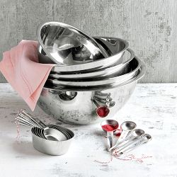 Stainless-Steel Restaurant Mixing Bowls