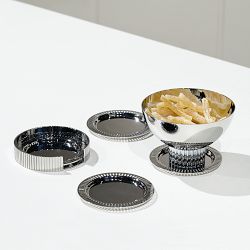 ANNA New York Striations Coasters, Set of 4