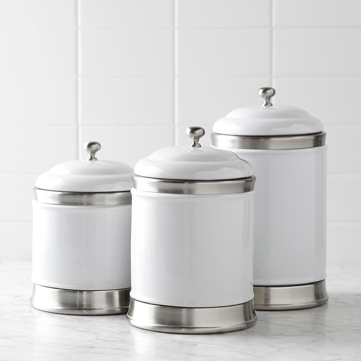 Williams Ceramic Canisters - Set of 3 | Kitchen Counter Organizers