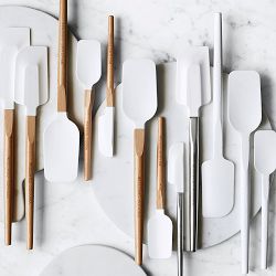 Williams Sonoma Silicone Wood Spoonula with Classic Wood Handle