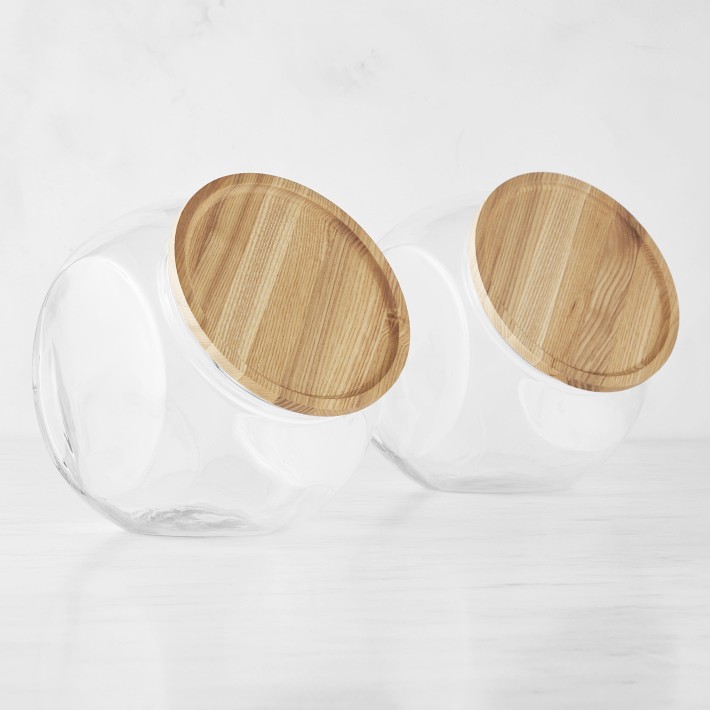 Hold Everything Angled Glass Jar | Williams Sonoma