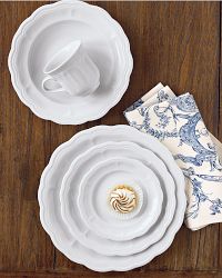Pillivuyt Queen Anne Porcelain Dinnerware Collection
