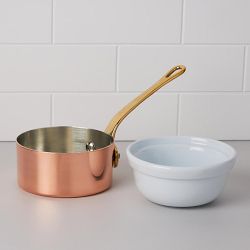 Ruffoni Copper Butter Warmer with Ceramic Insert