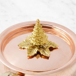 Ruffoni Historia Hammered Copper Saucepan with Tree Knob, 1.8-Qt.