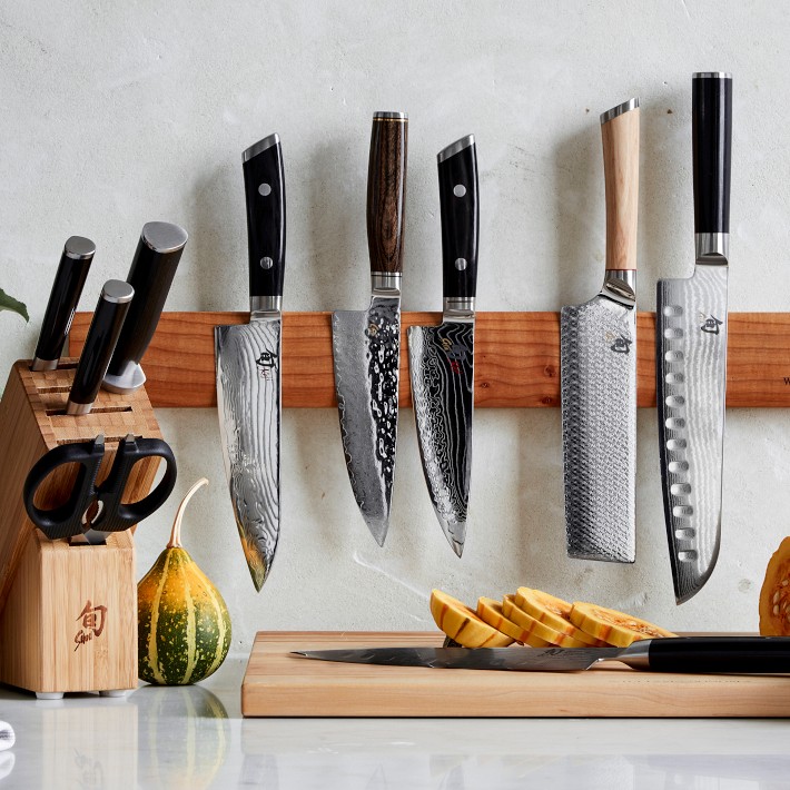 Williams Sonoma Maple Wood Magnetic Knife Holder | Williams Sonoma