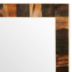Horn and Bone Leaning Mirror