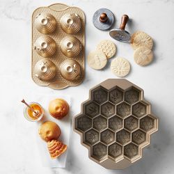 Nordic Ware Cast Aluminum Honey Bee Cookie Stamps, Set of 3
