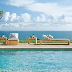 Larnaca Outdoor Natural Teak Chaise