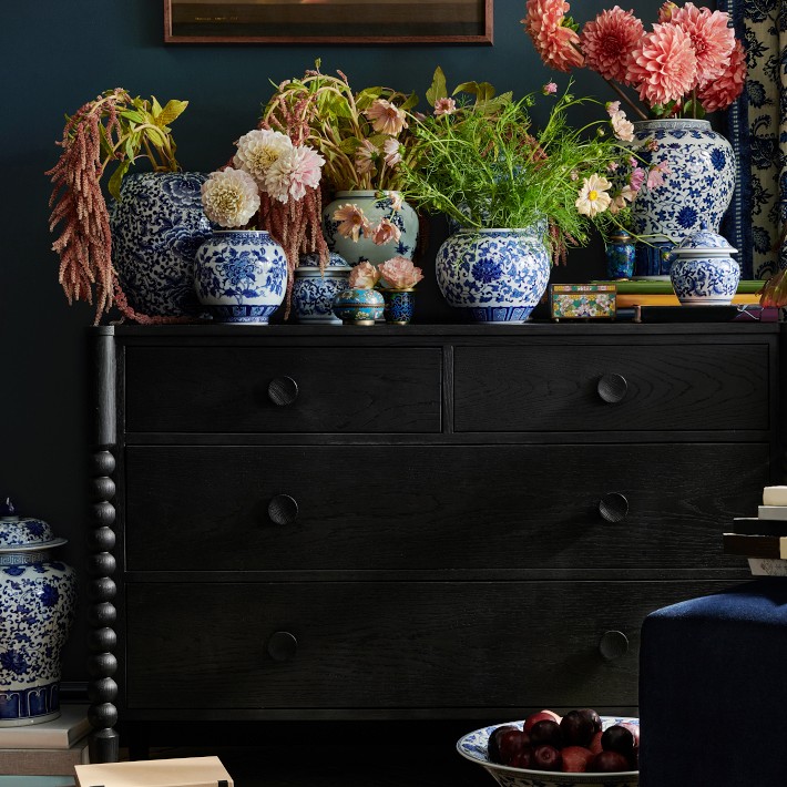 Chrysanthemum Decorative Ginger Jar | Williams Sonoma