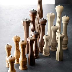Williams Sonoma Convex Twist Walnut Pepper Mill, 30"