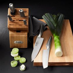 Global Classic Takashi Knife Wood Block, Set of 7