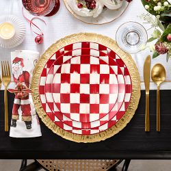 MacKenzie-Childs Cherry Check Appetizer Plates