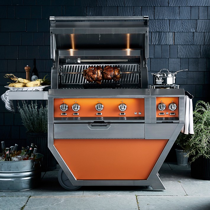 Hestan 54'' Gas Grill with Double Side Burners | Williams Sonoma