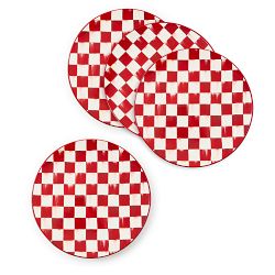 MacKenzie-Childs Cherry Check Dinner Plates