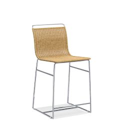 Metal and Rattan Counter &amp; Bar Stool