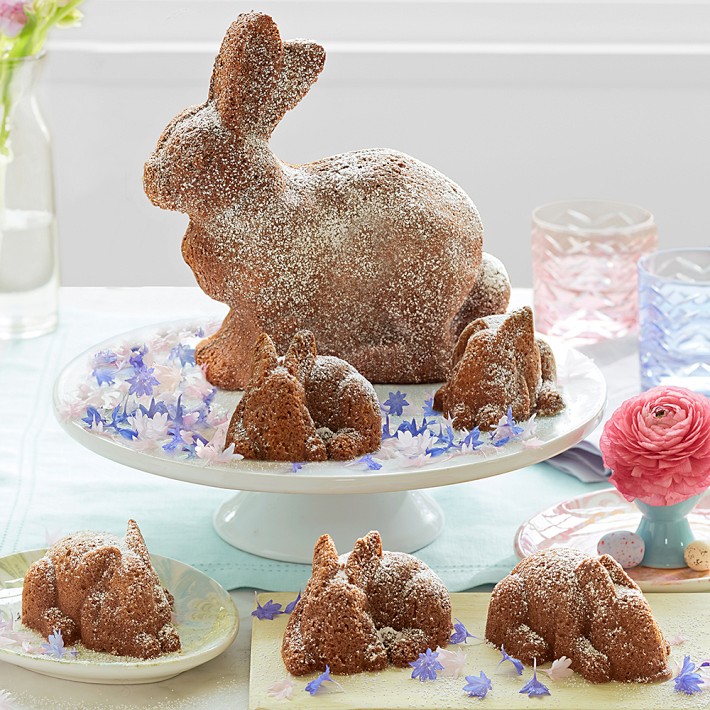 Nordic Ware Mini Easter Bunny Cakelet Pan | Williams Sonoma