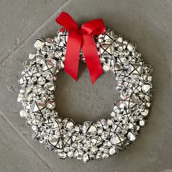 Silver Jingle Bell Wreath