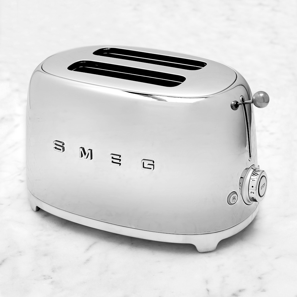 SMEG 2-Slice Toaster - Chrome
