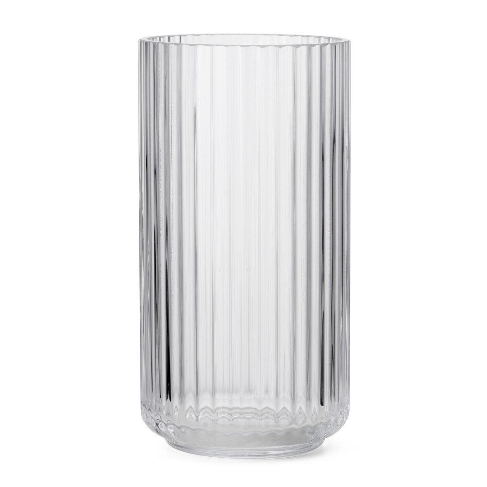 Lyngby Glass Vase - Clear Glass, 8.1 " x 4.1"