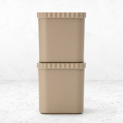 Like-it Slim Stacking Bin Set of 2, Beige