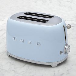 SMEG 2 Slice Toaster, Pastel Blue