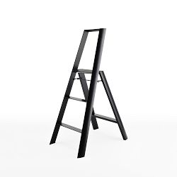 Lucano 3-Step Ladder, Black