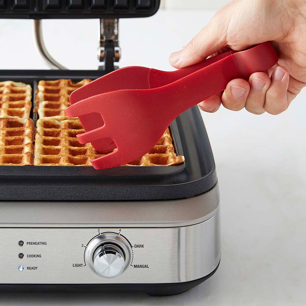 Williams Sonoma Ultimate Silicone Waffle Tongs, Red - Red