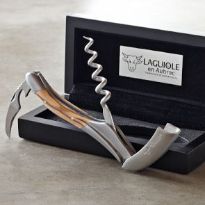 Laguiole en Wood Amourette with Corkscrew Waiter's Sommelier Handcrafted ワインオープナー Sommelier Aubrac 調理器具
