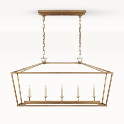 OPEN BOX: Darlana Linear Lantern, Medium, Gild