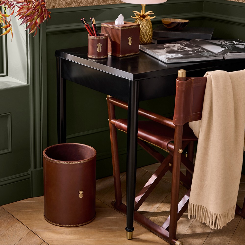 Charles Brown Leather Desk Accessories