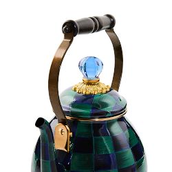 MacKenzie-Childs Juniper Check Tea Kettle, 2-Qt.