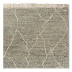 Mountain Fog Hand-Knotted Rug, Grey