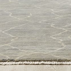 Mountain Fog Hand-Knotted Rug, Grey