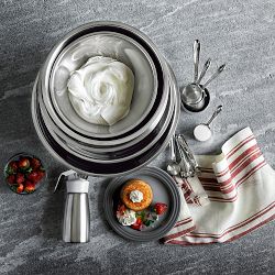 Stainless-Steel Nesting Mixing Bowls, Set of 5