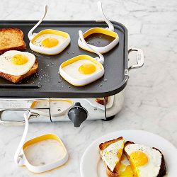 Williams Sonoma Square Egg Fry Ring Moulds, Set of 4