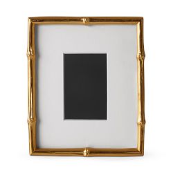 OPEN BOX:AERIN Gilded Bamboo Gallery Frame, 4" X 6"