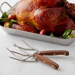 Williams Sonoma Walnut Turkey Forks