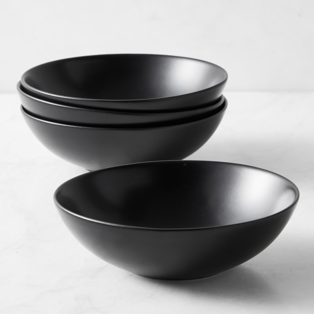 Open Kitchen by Williams Sonoma Matte Coupe Bowls - Set of 8, Black