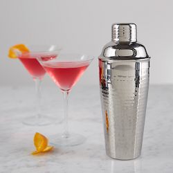 Stainless-Steel Hammered Cocktail Shaker