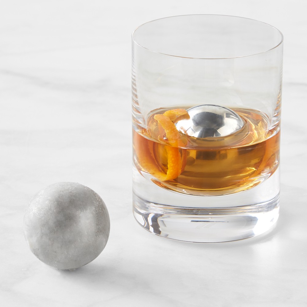 Williams Sonoma Whiskey Sphere, Set of 2 - Set of 2, Stainless-Steel